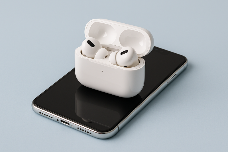 Auriculares wireless brancos