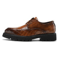 Sapatos Sociais Masculinos Elegantes - Preto Castanho Escritório Casual