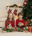 Crianças com chocolate quente