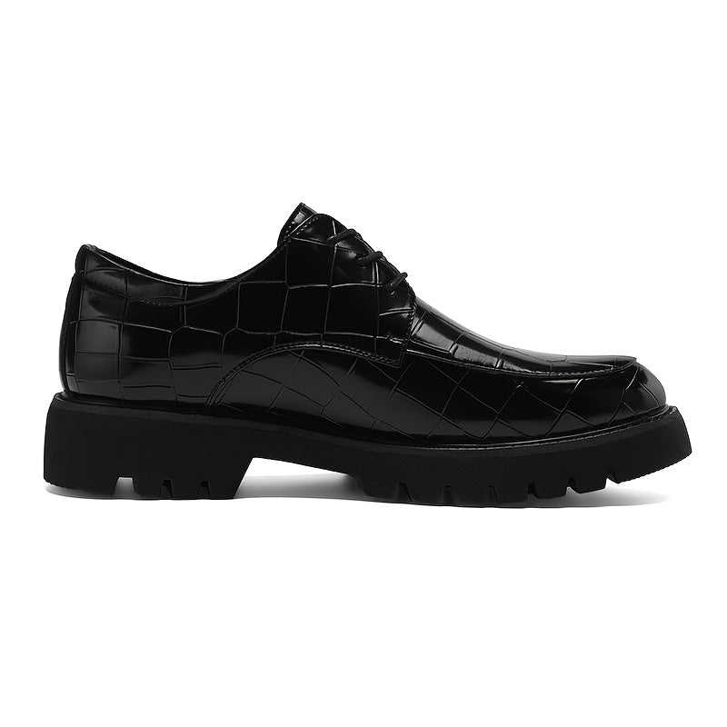 Sapatos Sociais Masculinos Elegantes - Preto Castanho Escritório Casual