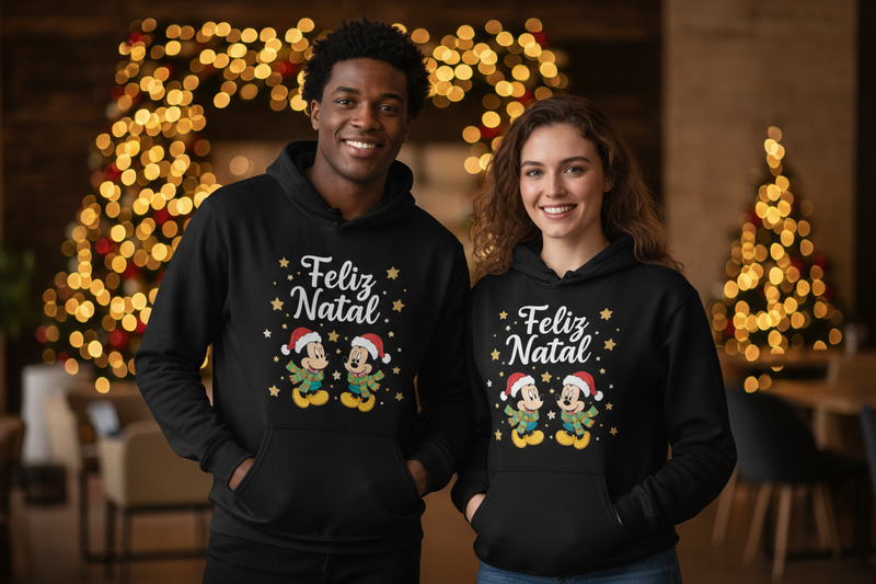 Hoodies Feliz Natal - Casal